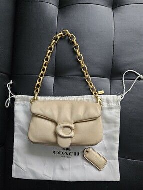 Authentic Coach Pillow Tabby Shoulder Bag with Gold Chain - PRICE FIRM